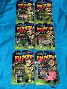Collectible Mini Vehicles - Assorted Green & Pink six “evil” creepers